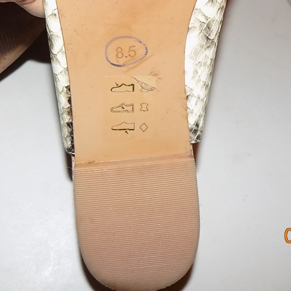 Madewell Margo Python leather slingbacks US 8.5 - Picture 11 of 12